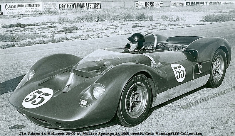 Name:  3_Jim_Adams_in_McLaren_20-09_at_Willow_Springs_in_1965_Credit_Cris_Vandagriff_Collection.jpg
Views: 2603
Size:  154.8 KB