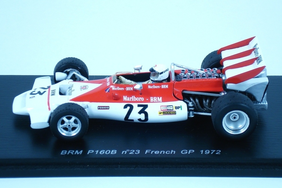 □スパークモデル 1/43 1972 BRM P160B #23 H.ガンレイ フランスGP-