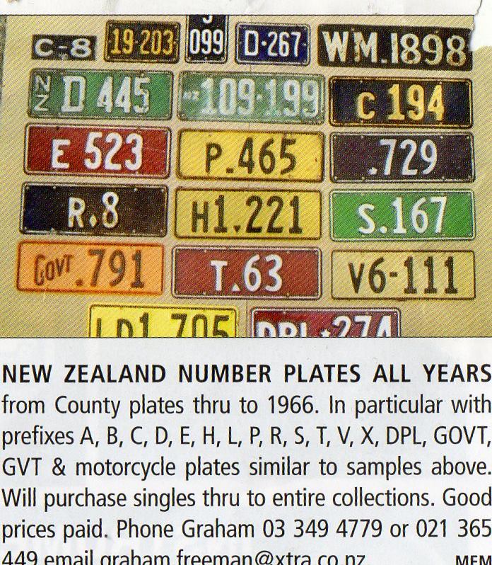 Name:  NZ Number plates #4, 1937 - 1966 Govt & special plates D A Howell.jpg
Views: 2084
Size:  170.0 KB