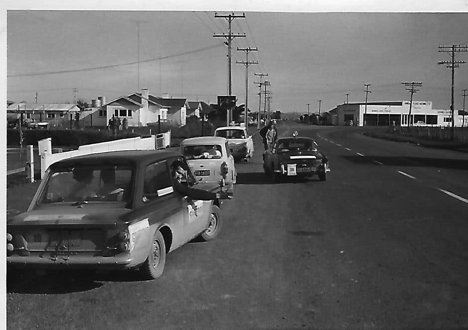 Name:  NSCC 1965 #3 Castrol Rally 1965 Wayne Jones  Control in  Ngatea. In front Gerry Smaller, John Mc.jpg
Views: 2303
Size:  59.6 KB