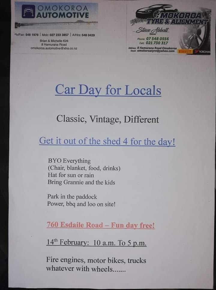 Name:  C and C 2021 #101 Car Day Pahoia 14 Feb 2021 poster S Abbot B Kirk .jpg
Views: 1642
Size:  50.5 KB