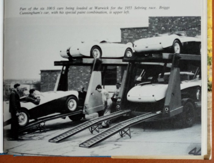 Name:  Sebring 1955 #032 Loading the 100S cars AH Book The Specials Page 123 Geoff Healey  (700x535) (2.jpg
Views: 1048
Size:  96.6 KB