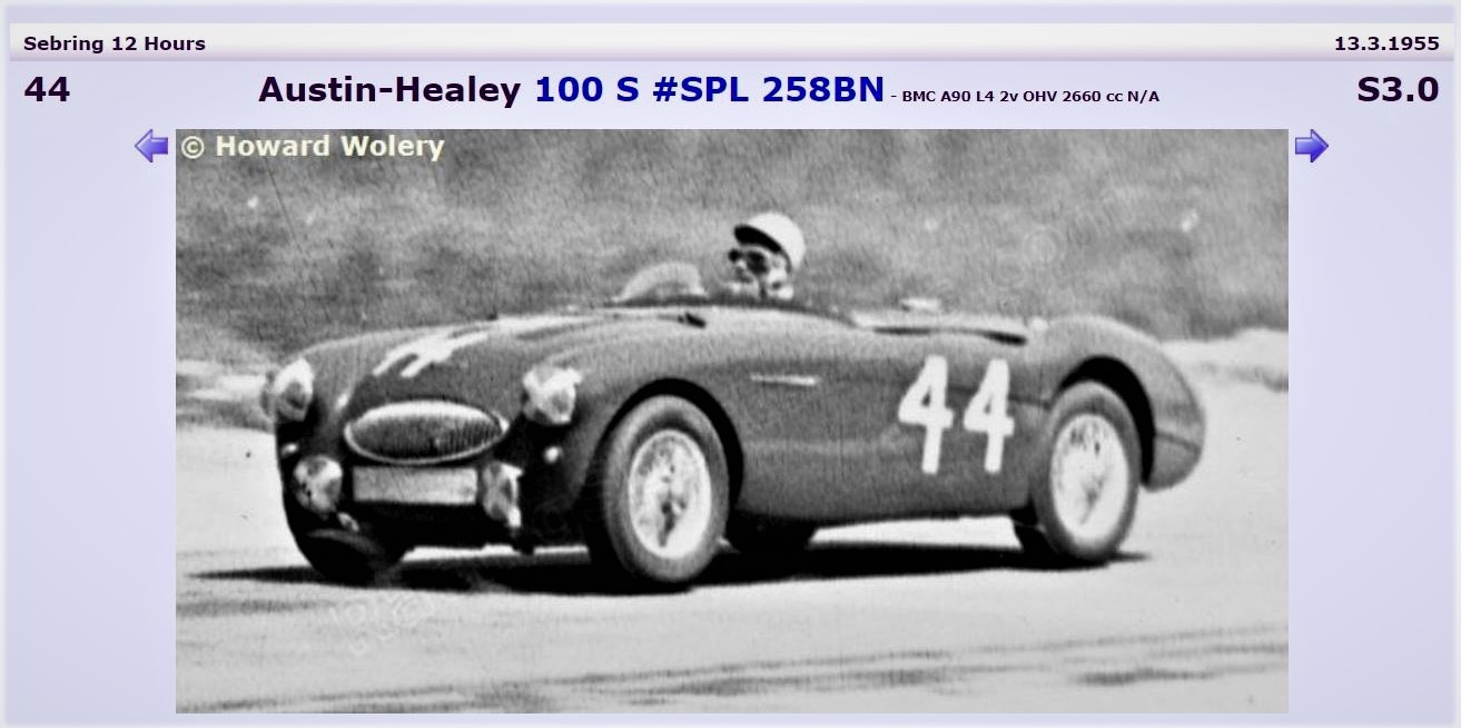 Name:  1955 Sebring. Stirling in # 44   Healey.JPG
Views: 978
Size:  150.5 KB