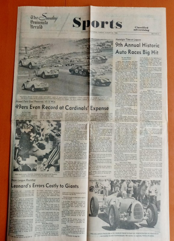 Name:  Healey Trip 1982 #179 9th Monterey Historics Peninsula Herald report 22 August 1982 sml Roger Do.jpg
Views: 326
Size:  155.7 KB