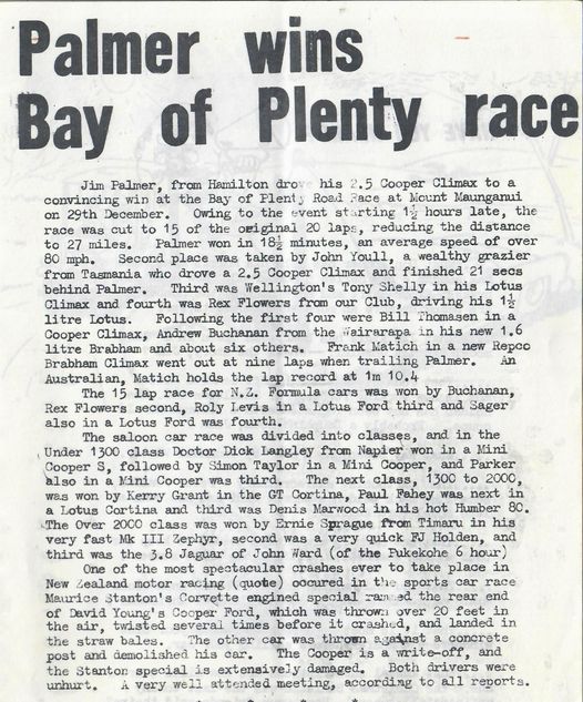Name:  Motor Racing Mt Maunganui #014 1963 event Report Jim Palmer wins Car Club magazine early 1964 Gr.jpg
Views: 321
Size:  98.6 KB
