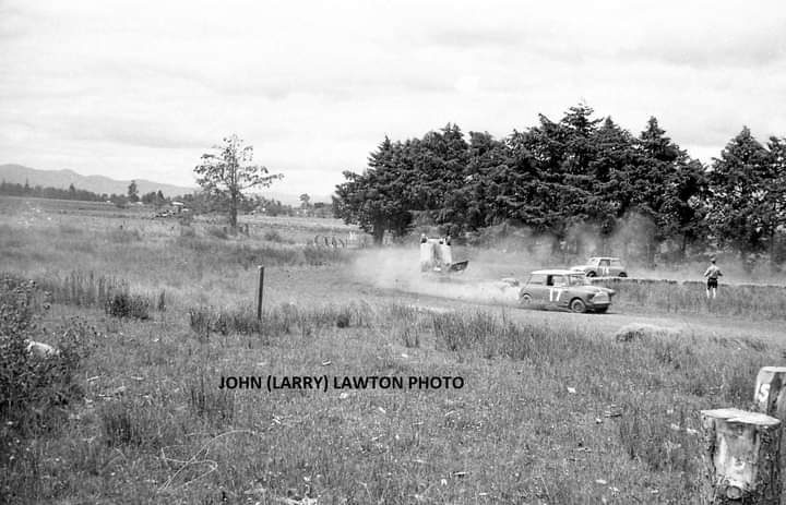 Name:  Motor Racing Kerepehi #015 TVCC 1967 Feb Mini rolling over #1 John Larry Lawton.jpg
Views: 562
Size:  54.7 KB