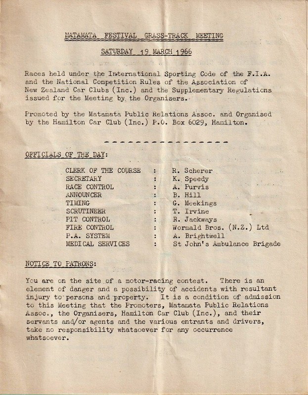 Name:  Hamilton CC 1966 #073 Waharoa Grass Track 19 Mar 1966 Programme Officials WAHAROA-3 John Climo (.jpg
Views: 430
Size:  191.8 KB