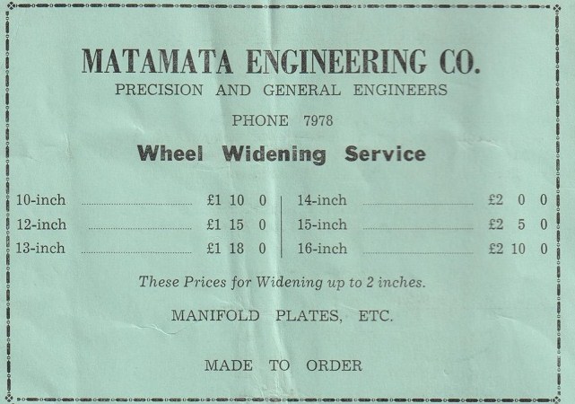 Name:  Hamilton CC 1966 #065 Waharoa Grass Track 19 Mar 1966 Advert Matamata Engineering Wide Wheels WA.jpg
Views: 452
Size:  92.9 KB