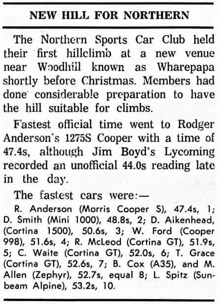 Name:  NSCC 1965 #061 Wharepapa Hill Climb Dec 1965 Motorman article w results Milan Fistonic  (2).jpg
Views: 412
Size:  57.0 KB