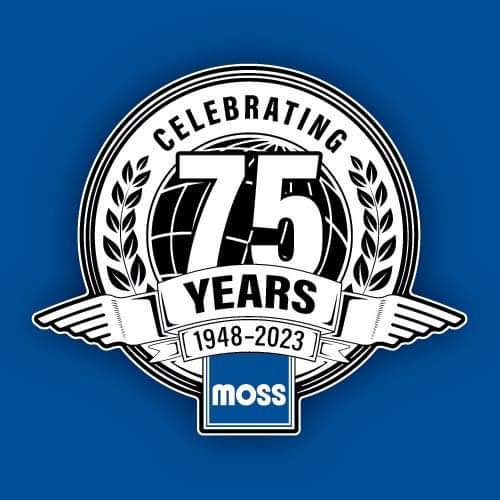 Name:  Logo #175 Moss Motors 75 Years 1948 - 2023 Crest Blue.jpg
Views: 307
Size:  34.1 KB