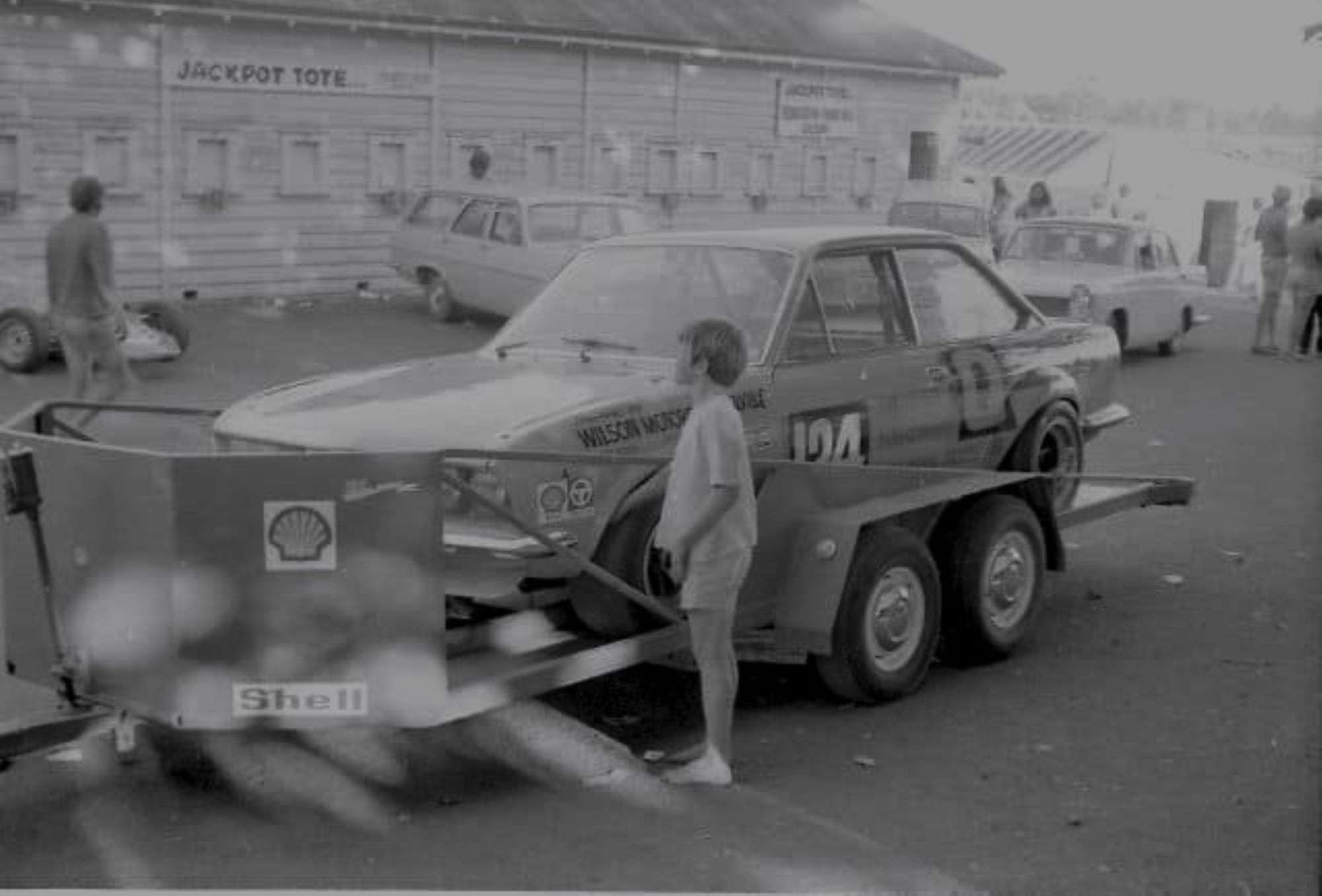 Name:  Pukekohe 1970 #0131 Fiat 124 #124 Glen McIntyre BNSW Saloon Chanpionship on trailer BW edit resi.jpg
Views: 319
Size:  155.6 KB