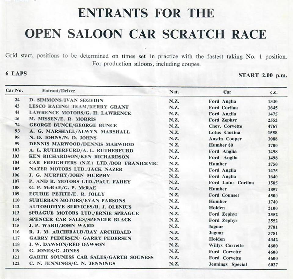 Name:  Ford #144 Pukekohe 1964 Allcomer field 1964 entry list Lawrence Anglia arch Graham Woods.jpg
Views: 227
Size:  125.5 KB