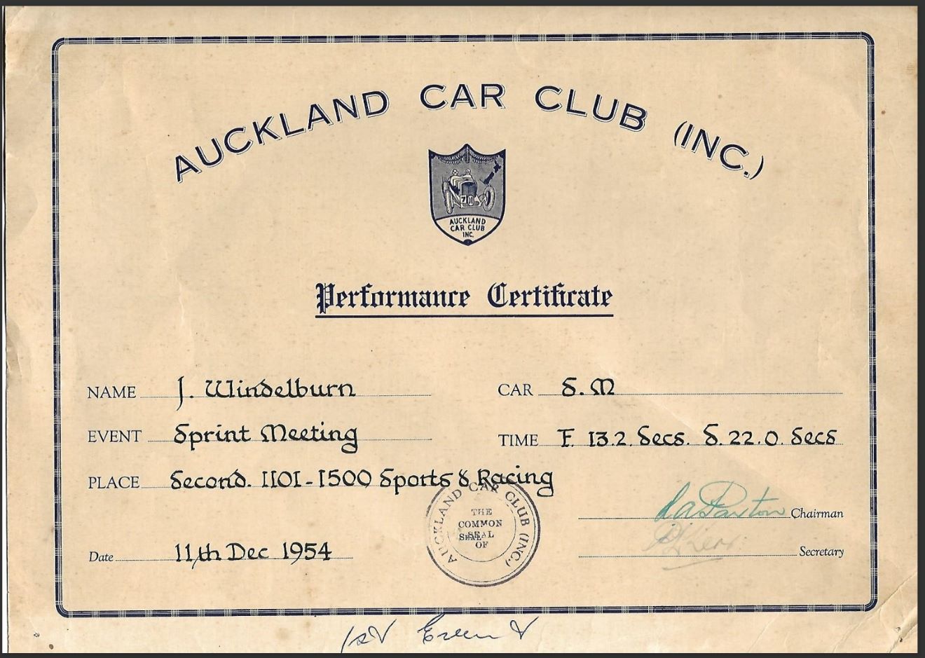 Name:  ACC 1954 #054 Certificate of Performance ACC Sprint 1954 John Windelburn Singer S.M. first Event.jpg
Views: 40
Size:  178.5 KB