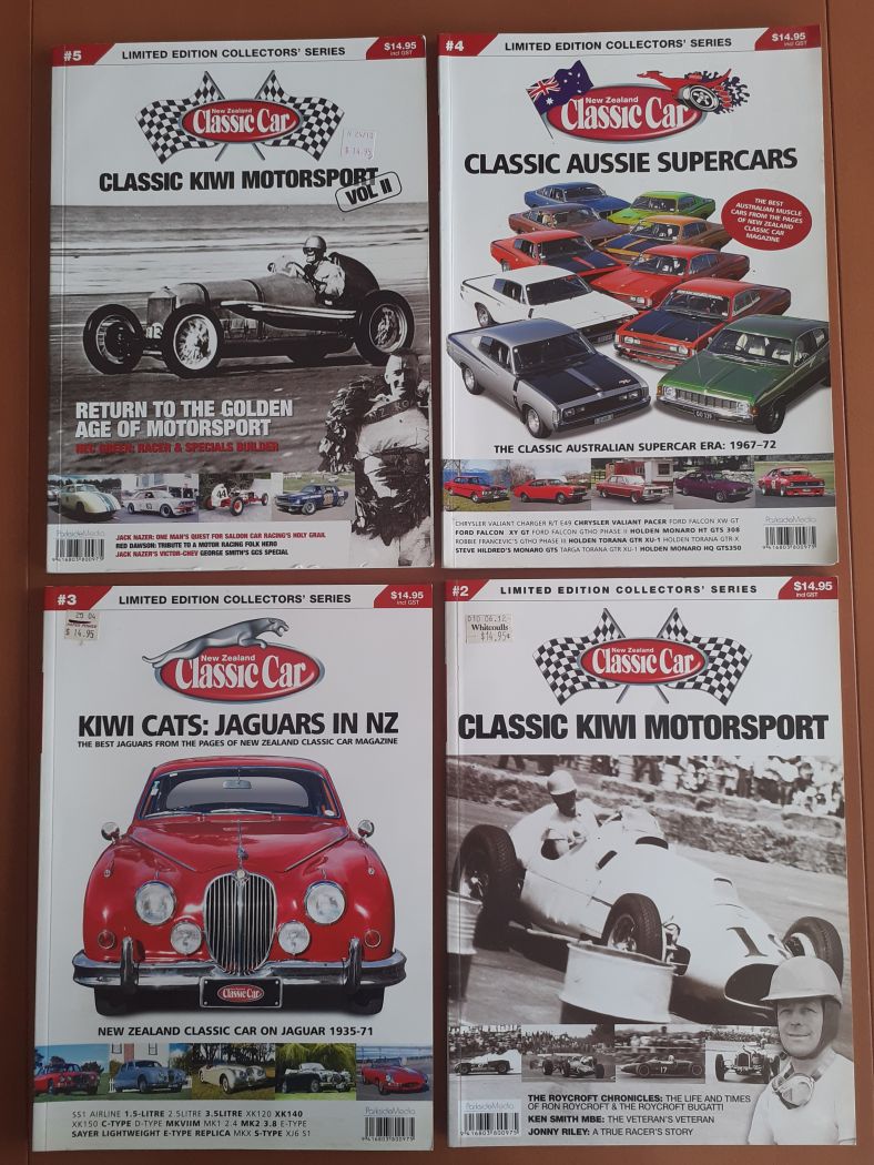 Name:  Motoring Books #497 NZ Classic Car Collectors Edition #2 #3 #4 #5 4 of set of 5 2004 - 2005 179k.jpg
Views: 45
Size:  179.1 KB