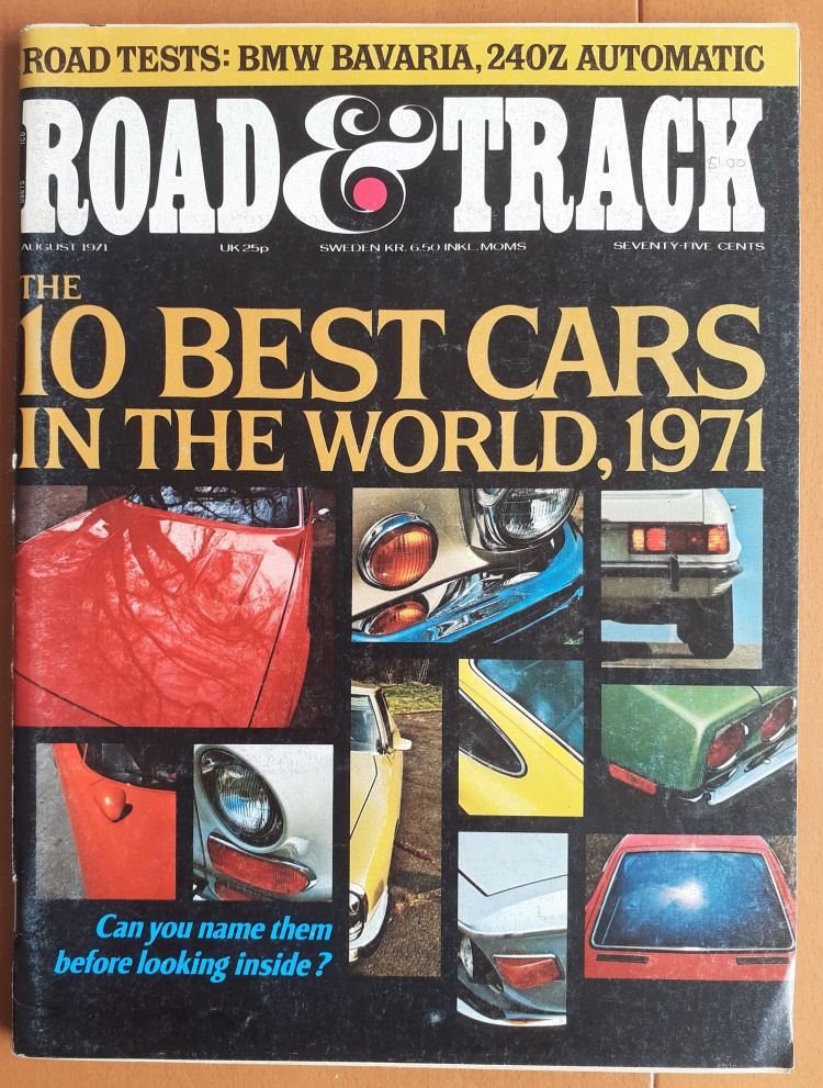 Name:  Motoring Books #620 Road and Track Aug 1971 Cover Vol 22 No 12 10 Best Cars McLaren 8E Can-Am 17.jpg
Views: 35
Size:  178.6 KB