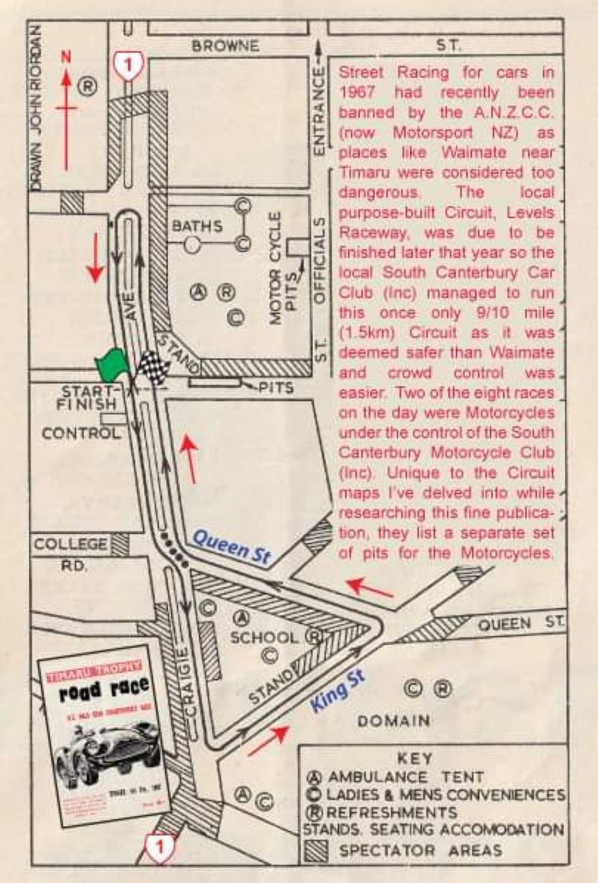 Name:  Timaru 1967 #148 Timaru 1967 Road Race Track Map from Programme with notes from Book Graeme Stap.jpg
Views: 140
Size:  179.4 KB