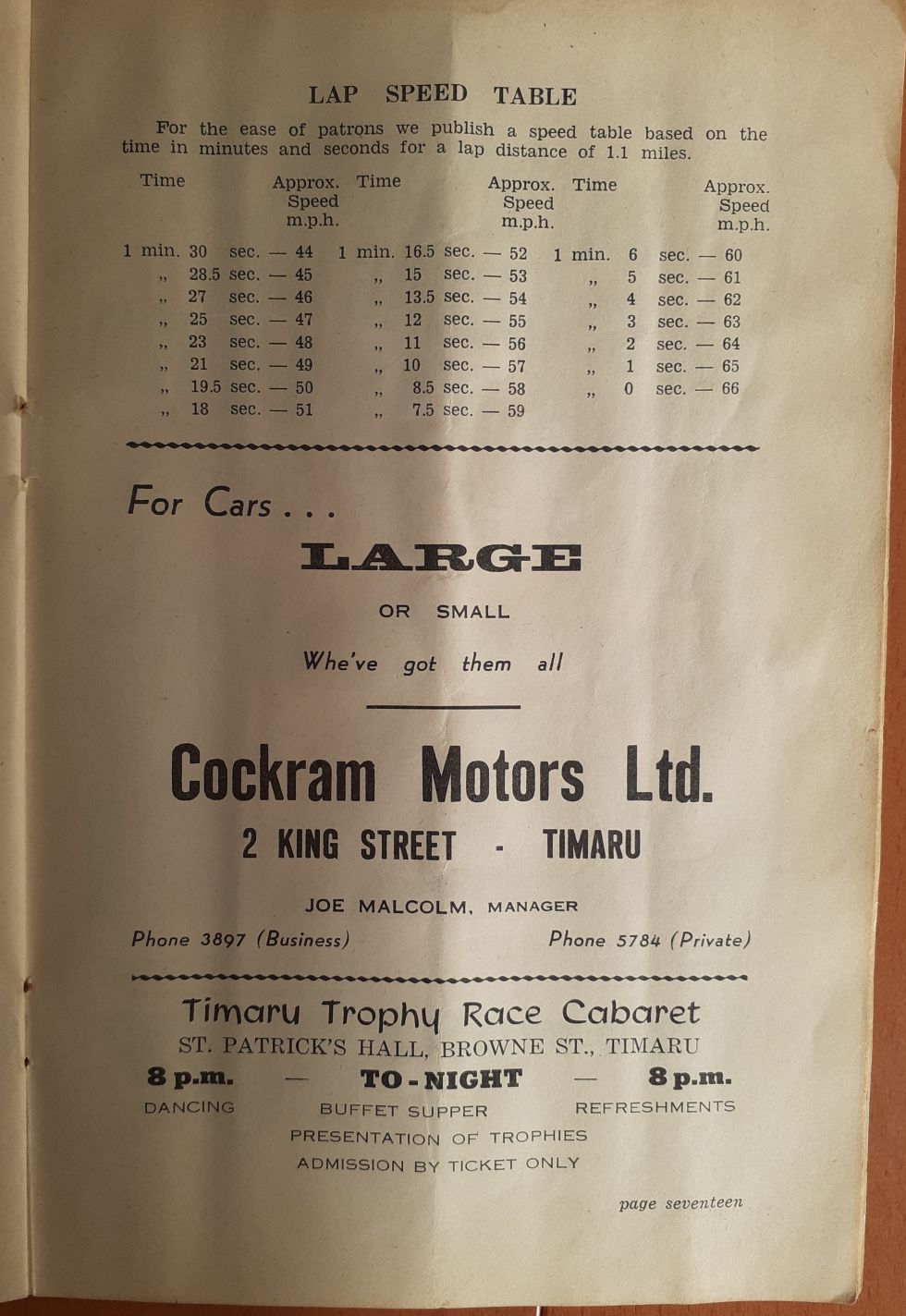 Name:  Timaru 1967 #138 Timaru Trophy Race Lap Speed Table Track 1.1 miles P 17 179kb arch Nic Hart.jpg
Views: 77
Size:  179.5 KB